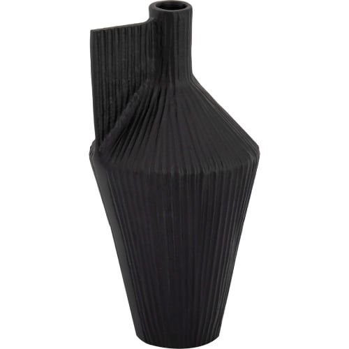 Rabel Vase in Black Aluminum