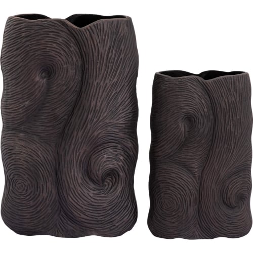 Ragan Vase in Oil Rubbed Bronze Metal (Set of 2)