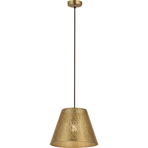 Hargen 15"W 1 Light Pendant in Antique Brass