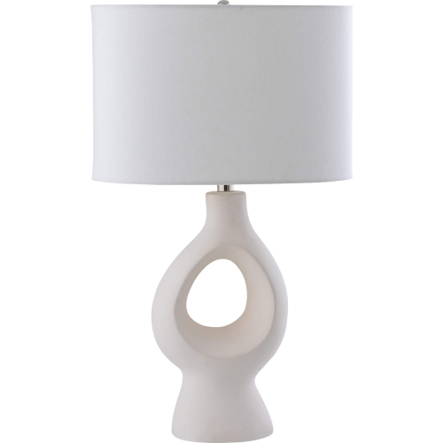 Fenimore 27"H 1 Light Table Lamp in White Ceramic