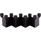 Range Multi Candleholder in Aged Black Iron