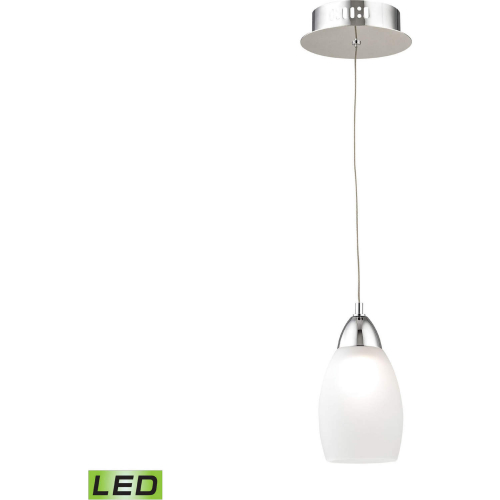 Buro 4"W 1 Light Ceiling Pendant Light in Chrome