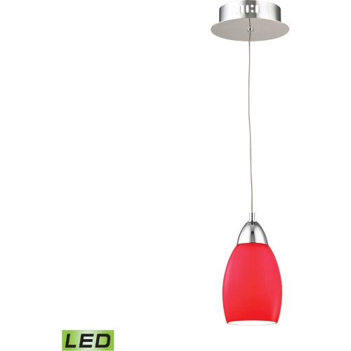 Buro 4"W 1 Light Ceiling Pendant Light in Chrome