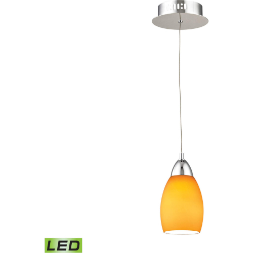 Buro 4"W 1 Light Ceiling Pendant Light in Chrome