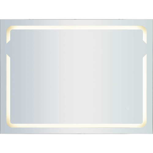 LED 48 x 36 Wall Mirror in Brushed Aluminum Finish