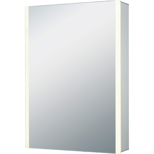 20 x 27" LED Mirrored Medicine Cabinet in Brushed Aluminum