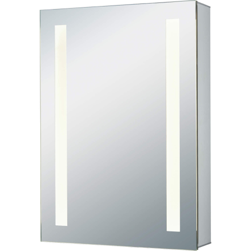 20 x 27" LED Mirrored Medicine Cabinet in Brushed Aluminum