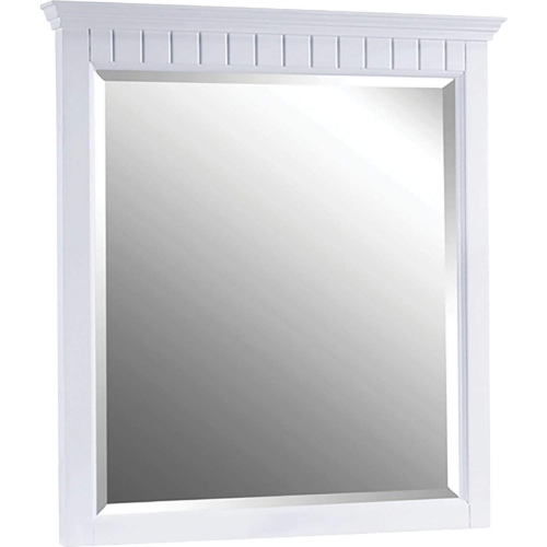 Danube 30" Mirror in White Wood