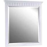 Danube 30" Mirror in White Wood