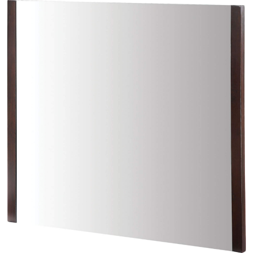 Indus 36" Mirror in Dark Walnut Finish Wood Veneer