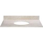 31" Bathroom Vanity Top for Oval Undermount Sink in Galala Beige Marble