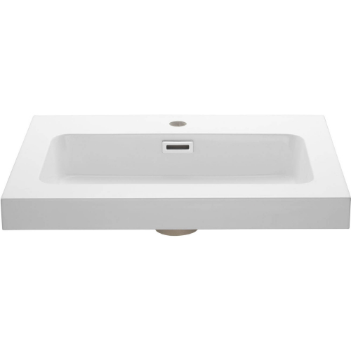 Resin 23.80" Bathroom Vanity Top in White Resin