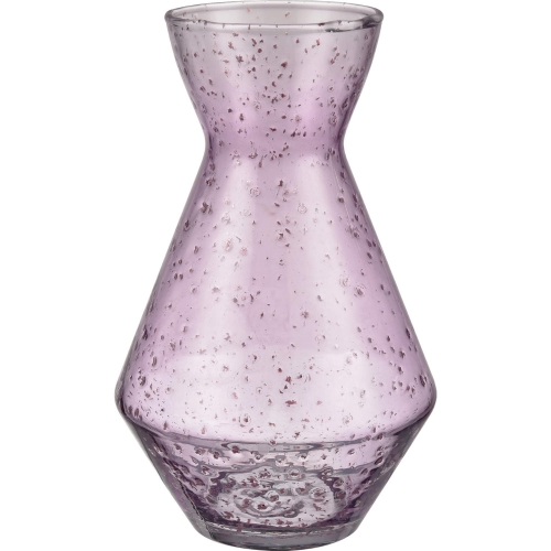 Abby 10" H Vase in Light Pink Glass