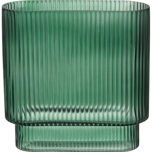 Dare 8"H Vase in Green Glass