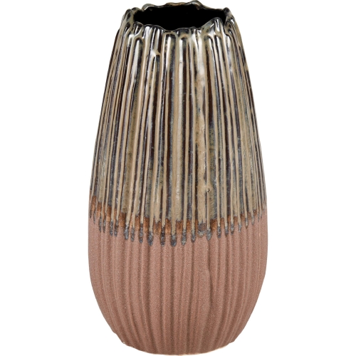 Cooper Vase in Champagne Gold Ceramic