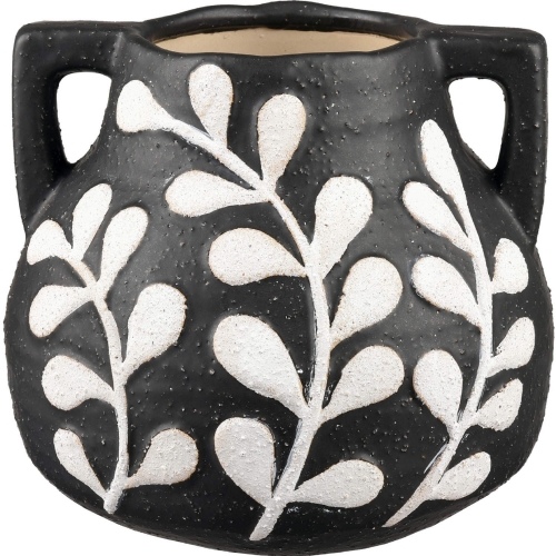 Maria Vase in Black & White Ceramic