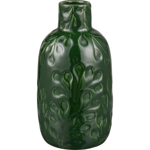 Broome Vase in Dark Green Ceramic