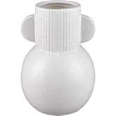 Acis 10"H Vase in White Ceramic