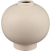 Arcas 5"H Vase in Cream Ivory Ceramic