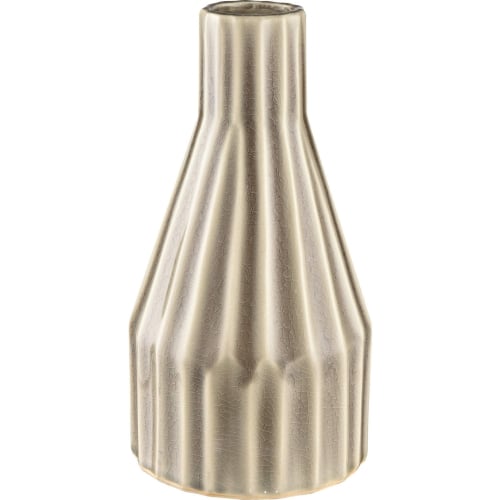 Galen Vase in Cream & Light Gray Ceramic