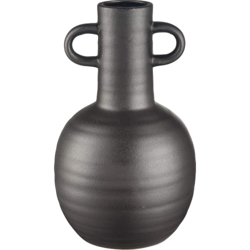 Pavit Vase in Black Ceramic