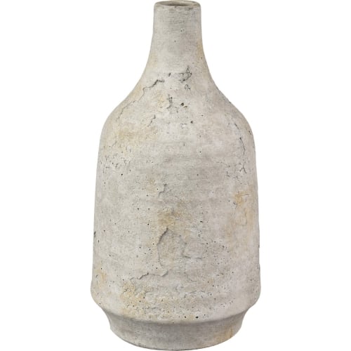 Pantheon Bottle in Aged Off White Ceramic