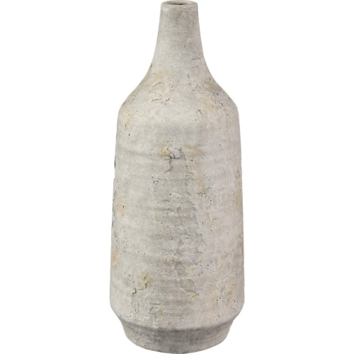 Pantheon Bottle in Aged Off White Ceramic