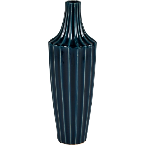 Virginia Vase in Midnight Blue Earthenware