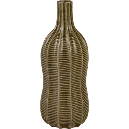 Collier Vase in Green Ceramic