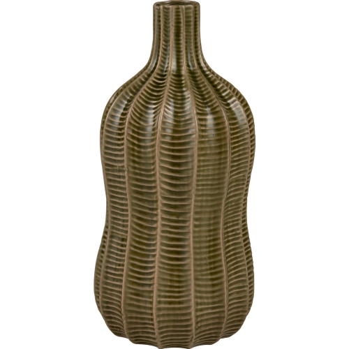 Collier Vase in Green Ceramic