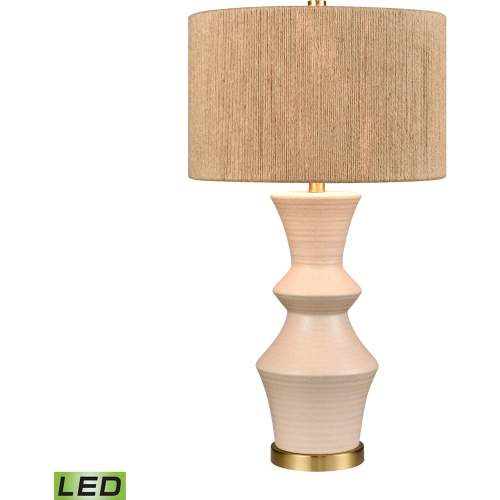 Belen 29.5"H 1 Light Table Lamp in Ivory Earthenware (Includes LED Bulb)