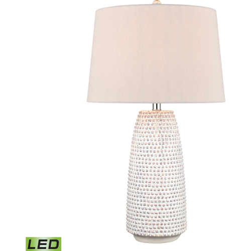 Copeland 29"H 1 Light Table Lamp in White Ceramic (Includes LED Bulb)