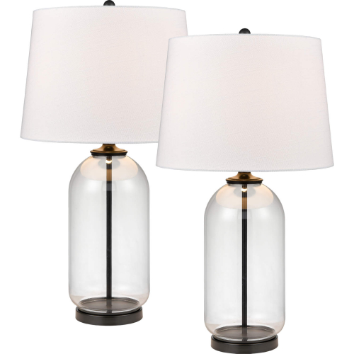 Lunaria 31"H 1 Light Table Lamp in Clear Glass (Set of 2)