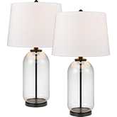 Lunaria 31"H 1 Light Table Lamp in Clear Glass (Set of 2)