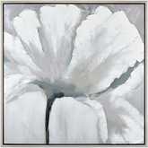 Valerie Blooms Framed Wall Art in White, Grey & Gold