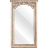 Alfred Mirror in Distressed White Washed Finish