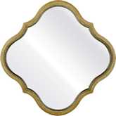 Calgary Mirror in Brass Finish