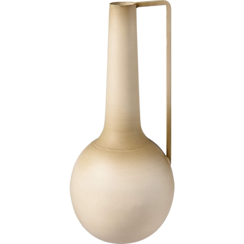 Delia Bottle Vase I in Burnt Ivory Iron