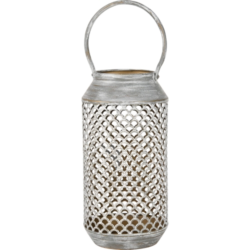 PennWell Lantern in Aged Silver Iron