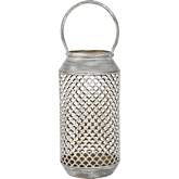 PennWell Lantern in Aged Silver Iron