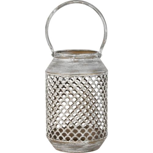 PennWell Lantern in Aged Silver Iron