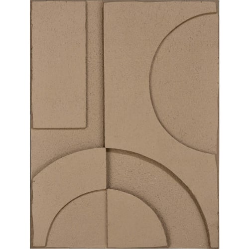 Emslie I Dimensional Wall Art in Tan Finish