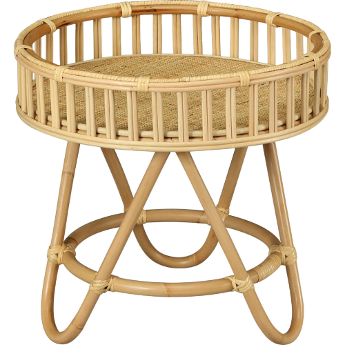 Tika Side Table in Natural Finish Rattan