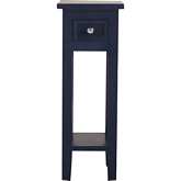 Sutter Accent Side Table in Navy Blue