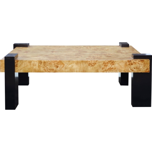 Bromo Coffee Table in Natural & Black Wood