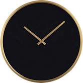 Onyx Wall Clock in Black & Gold