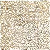 Mianus Dimensional Wall Art in Gold in Gold Aluminum