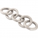 Loop Chain Sculpture in Silver Aluminum