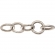 Loop Chain Sculpture in Silver Aluminum