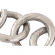 Loop Chain Sculpture in Silver Aluminum